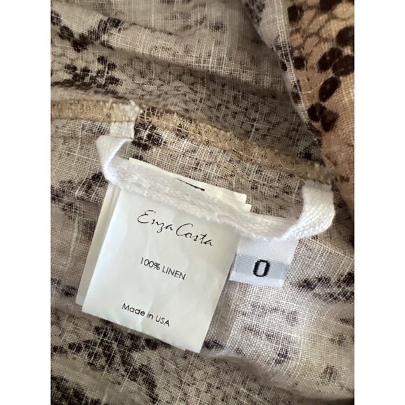 Enza Costa Python Print Tapered Trousers - Picture 8 of 10